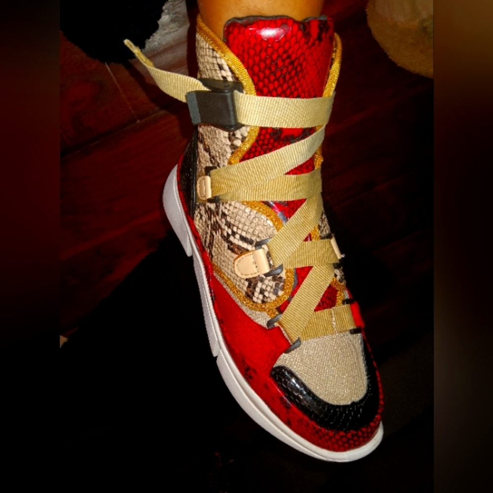 Snakeskin Sneakers